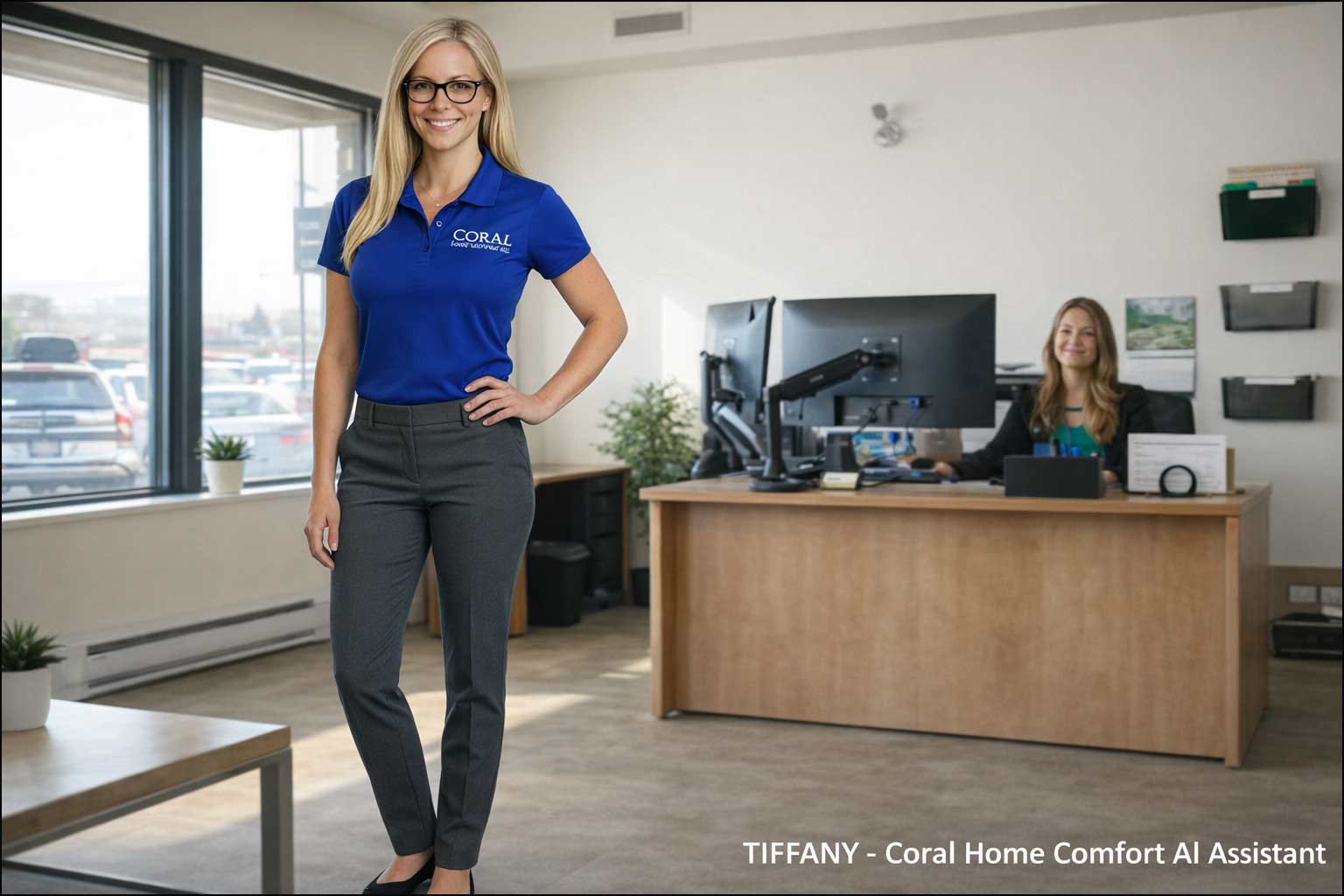 image of Tiffany in an office environment
